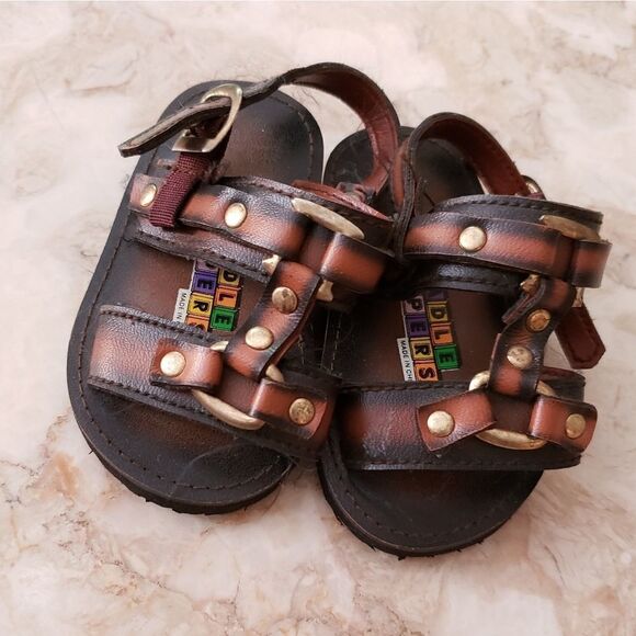 Leather Baby Sandals Unisex - Picture 4 of 6